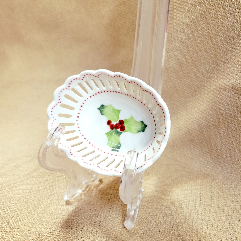 Vintage Porcelain Ring Holder Trinket Dish